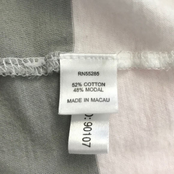 Express Gray/White Striped Cardigan - Picture 6 of 7